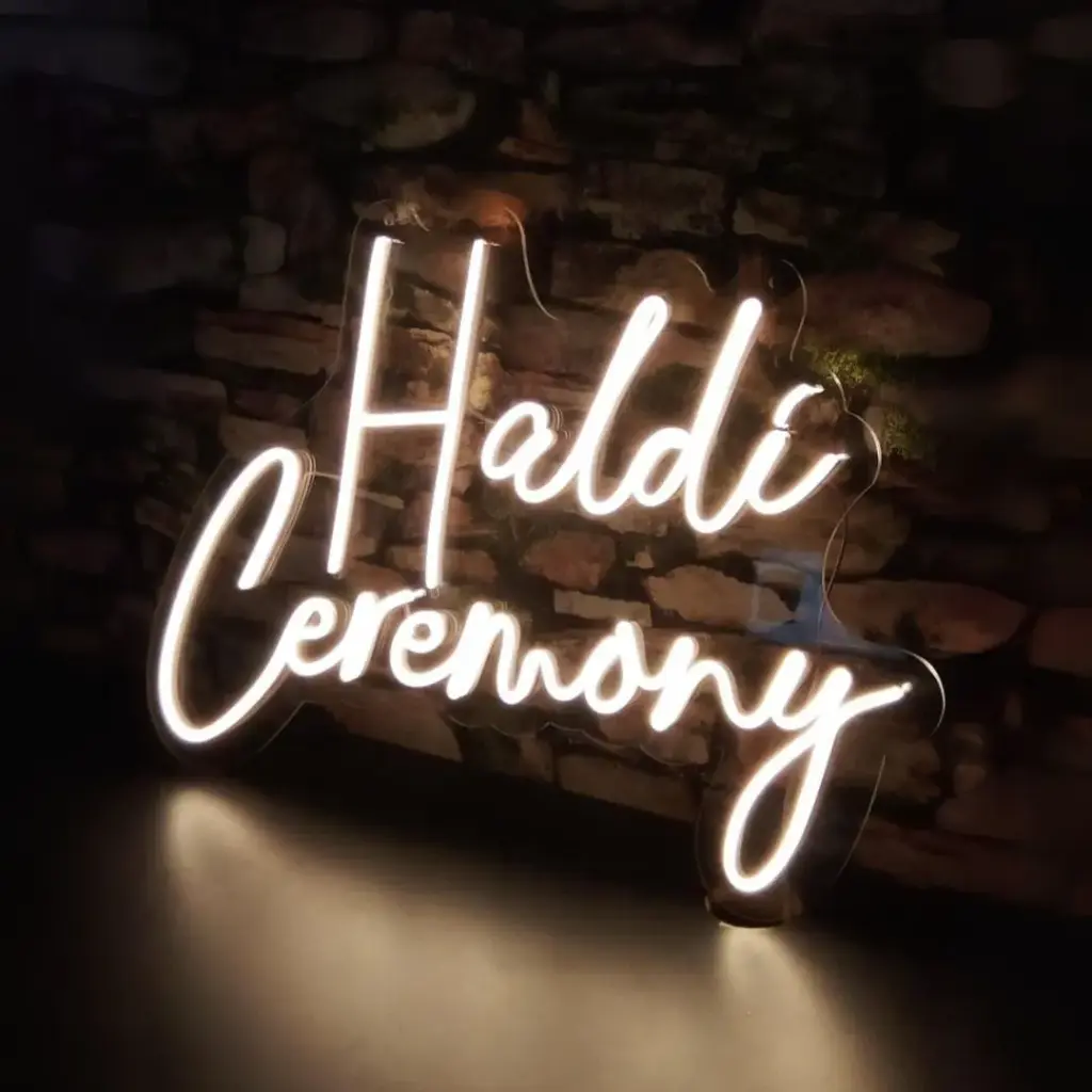 Haldi Ceremony Neon Light Sign (M 12"x18")